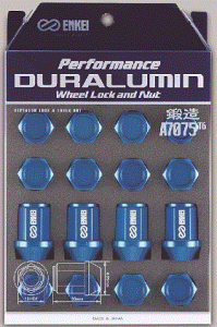 ENKEI エンケイ パフォーマンス ジュラルミン ホイール ロック＆ナット（M12×P1.25）16PCS（ナット12個/ロック4個） カラー：4種類 | 超軽量 デュラルミン ロックナットセット アルミホイール 盗