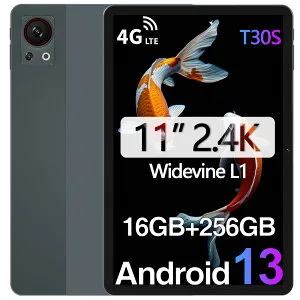 Android15タブレット DOOGEE T30S SIMフリータブレット 16GB RAM+256GB ROM+1TB拡張 11インチタブレット FHD+ 8コア CPU タブレット 4G LTE WIFIモデル 5G WIFI 2.4K IPS ディスプレイ タブレット 8580mAhバッテリー Widevi