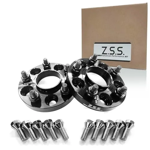 Z.S.S.AP 変換スペーサー 5穴 PCD112→PCD114.3 変換スペーサー 66.6φ M12xP1.50 国産車社外ホイール用ボルト付き20mm