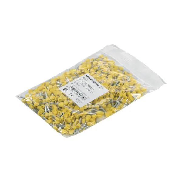 ワイドミュラー 2本用絶縁カバー付圧着端子 H16.0/38 ZH GN フェル 50個 9037370000