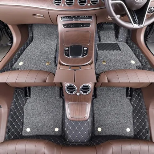 スズキ スペーシア MK03系 MK53S 4人乗り 2017年12月～2023年10月 専用 カスタム 3Dフロアマット 二層構造 カーマット 高密度ナノフリース 耐久PUレザー 車種別専用設計 隙間なし 防水 撥水 耐汚れ 傷防止 滑り止め 水洗い可能