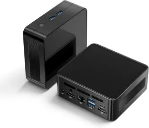 ミニPC AMD Ryzen 5 3550H（4コア8スレッド 最大3.70GHz）minipc 16GB DDR4 512GB NVME SSD 3画面同時出力 4K@60Hz TYPE-C/USB3.0/LANポート/HDMI Windows11 Pro/Wi-Fi5/BT4.2 VESA対応 小型PC