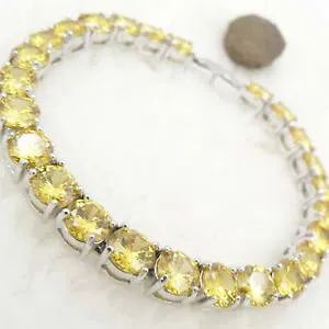 【送料無料】ブレスレット アクセサリ? シトリンラウンドジュエルkホワイトゴールドグランプリブレスレットcitrine quartz crystal round jewel 18k white gold gp bright bracelet
