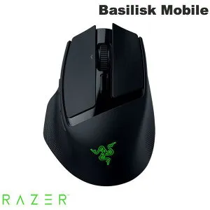 Razer Basilisk Mobile 有線 / Bluetooth / 2.4GHz ワイヤレス 両対応 ポータブル エルゴノミック ワイヤレスゲーミングマウス # RZ01-04310100-R3A1 レーザー (マウス) レイザー