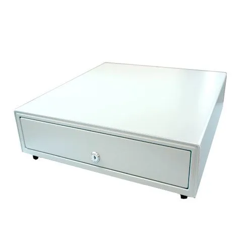 ビジコム 3年保証 国産 プリンター接続式 キャッシュドロア W330×D415×H105 小型 M 紙幣3種 硬貨6種 白 BC-415M-W(6C)