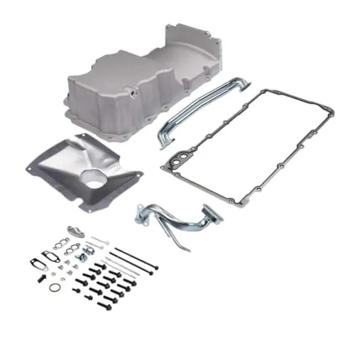 フロントウェットサンプエンジンオイルパン LS LS1 LS2 LS3 LSX V8 4.8L 6.2L エンジン用 - AP02 スタイルの後付け交換