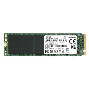 TS128GMTE110S M.2 SSD 128GB NVMe 1.3準拠 PCIe Gen3×4 TLC 3D NAND Transcend製 5年保証