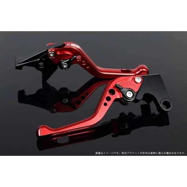 SPEEDRA スピードラ アルミビレットアジャストレバーセット 3Dショート アジャスターカラー：ブラック GSX-R1000 GSX-R600 GSX-R750 SUZUKI スズキ ハンドル