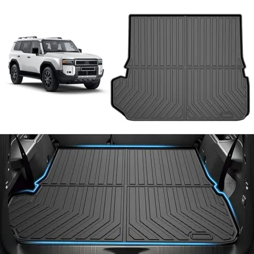 Virauto トヨタ 新型 ランドクルーザー 250系 7人乗り対応 3D ラゲッジマット 2024年4月～ GDJ250W TRJ250W ランクル 250 LAND CRUISER 専用 トランクマット 一体型 カーマット TPE 滑り止め 防水 キ