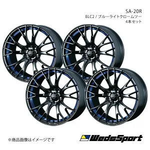 WedsSport/SA-20R ウィッシュ 20系 アルミホイール4本セット【17×7.5J 5-100 INSET48 BLC2】0072734×4