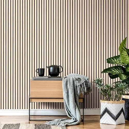 【WNJAPAN】吸音パネル 吸音材 吸音ボード ウッドパネル 音響材 壁材 木製 壁DIY 壁 ウォールパネル 壁に貼る 壁面 騒音対策 賃貸 ナチュラルウッド 6枚セット WD-01NA