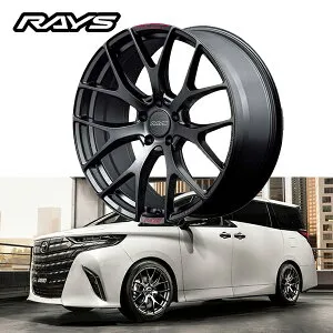 40系 アルファード ALPHARD ヴェルファイア VELLFIRE【送料無料・4本セット】RAYS レイズ ホイール HOMURA 2x7FT SPORT EDITION 20x8.5J +45 5-120 セミグロスブラック/RAP(レッドクリア)(B7J)