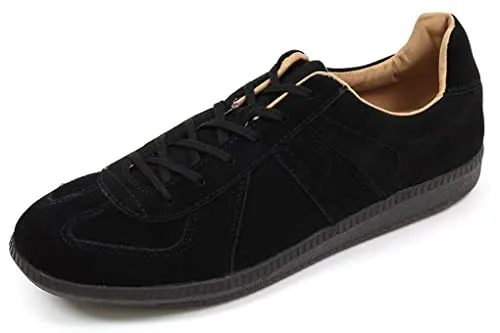 [ジャーマントレーナー] ローカットスニーカー ブラックスエード REPRODUCTED EDITION MODEL 42104 BLACK (measurement_27_point_0_centimeters)