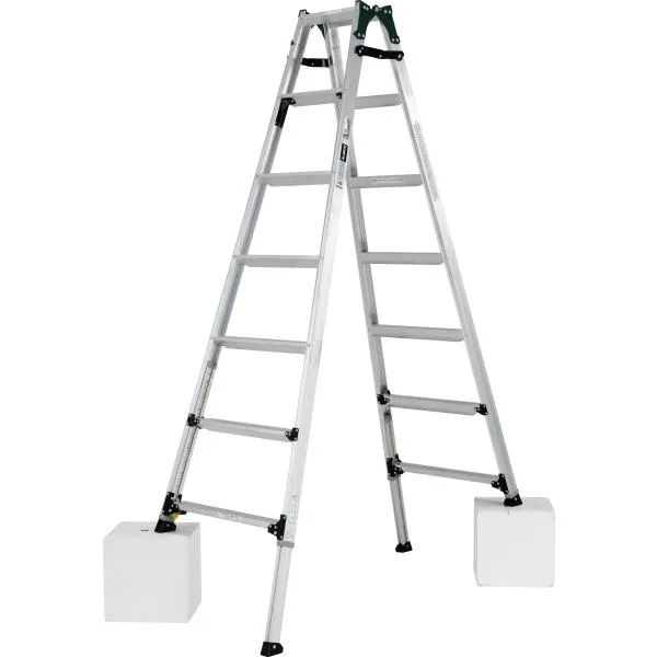 ALINCO (アルインコ) 伸縮脚付はしご兼用脚立 7尺 PRT-210FX 幅広踏ざん 高さ調整の範囲が大きい