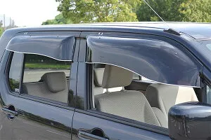 OXバイザー オックスバイザー ブラッキーテン 前後セット 1台分 ワゴンRスティングレー MH34S MH44S