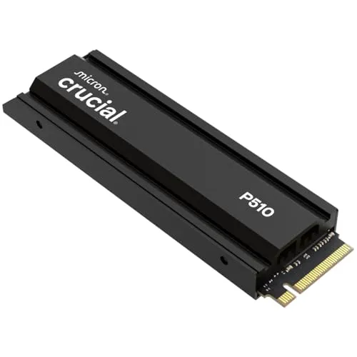 Crucial(クルーシャル) P510 2TB ヒートシンク付き 3D NAND NVMe PCIe5.0 M.2 SSD 最大10,000MB/秒 CT2000P510SSD5-JP 国内正規保証品