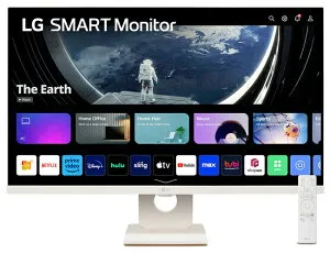 【純正品・新品】LGエレクトロニクス 27SR50F-W スマートモニター 27型/1920×1080/HDMI、USBダウンストリーム/ホワイト/スピーカー:あり