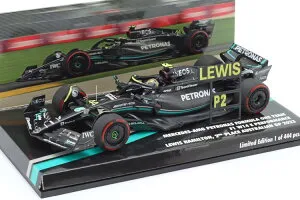 ミニチャンプス 1/43 メルセデス AMG F1 W14 #44 2nd オーストラリアGP フォーミュラ1 2023 L. Hamilton 444台限定Minichamps 1:43 Mercedes-AMG F1 W14 #44 2nd Australian GP Formula 1 2023 L. Hamilton limitation 444 pcs