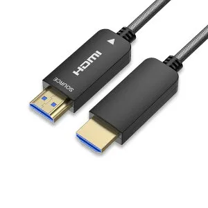 光ファイバー HDMI ケーブル 10M, UGOMI PET 網 ファイバーHDMI 4K60HZ 光速 HDMI2.0b サポート18Gbps, ARC, Dolby Vision, 3D, HDCP2.2, HDR10, CEC/EDID, 4:4:4 任天堂, Apple TV, PS4 に適用されます HDMI光ファイバケーブル