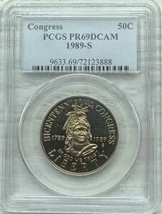 1989-S 議会記念ハーフドル PR69 DCAM PCGS