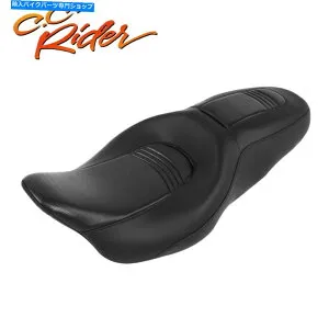 Seats C.C.ハーレーツーリングロードグライド2009+に適したライダードライバーの助手席 C.C. RIDER Driver Passenger Seat Fit For Harley Touring Road Glide 2009+【並行輸入品】