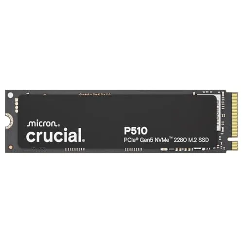 Crucial P510 2TB Gen5 NVMe SSD 最大10,000MB/秒 PCIe 5.0 M.2 2280 SSD 内蔵ソリッドステートドライブ ノートパソコン デスクトップ +Acronis ソフトウェア対応 - CT2000P510SS