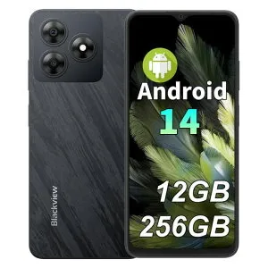 BlackviewWAVE8SIMフリースマホ本体4G6.56インチHD+大画面12GB+256GB2TB拡張可能13MP+8MPデュアルカメラAndroid145000mAh大容量バッテリーGPSWiFi顔認証OTG
