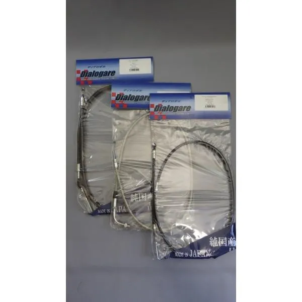 DIALOGARE ディアロガル スロットルケーブル サイズ：100mmロング / カラー：ブラック GT380(B3-B5) SUZUKI スズキ スロットルワイヤー・アクセルワイヤー