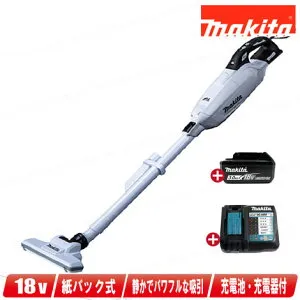 マキタ 18V 充電式クリーナ（紙パック式）CL285FDRFW 3.0Ah Li-ion電池(BL1830B)1個 急速充電器(DC18RF)【※沖縄県への注文受付・配送不可】