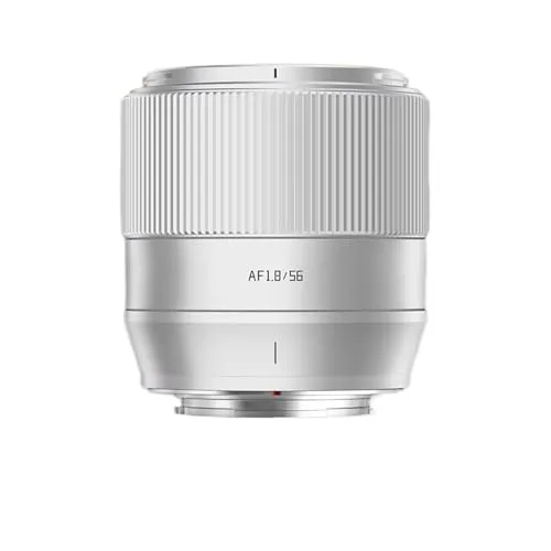 撮像レンズ、 AF 56mm F1.8 大口径カメラレンズ、互換性がありますSony E Fujifilm XF Nikon Z マウント Zve10 A7rIII に対応 、部品(Silver,XF)