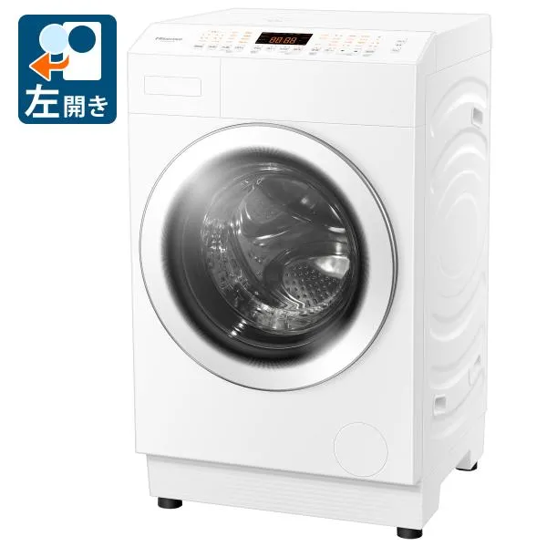 (標準設置無料 設置Aエリアのみ) ハイセンス 12.0kg ドラム式洗濯乾燥機(左開き) Hisense HWF-D120XL-W 返品種別A