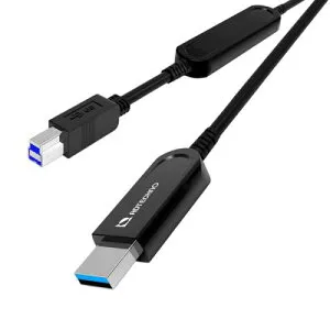 ADTECHNO AUN-2M2-010 10Gbps対応光ファイバUSBケーブル A-B 10m