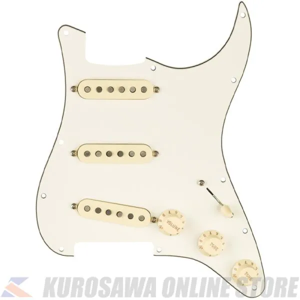 Fender Pre-Wired Strat Pickguard, Custom Shop Fat 50's SSS, Parchment 11 Hole PG (ご予約受付中)【ONLINE STORE】
