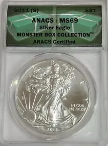 2011 (S) MS69 シルバー イーグル ANACS