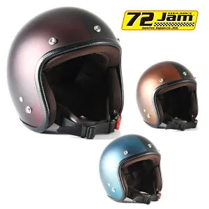 【マラソン期間 クーポン配布！】 ジャムテックジャパン (72JAM) バイク用 ジェット ヘルメット JPシリーズ TWILIGHT＋ トワイライト プラス (レッド / ブルー / オレンジ) S / フリー / XL / XXL
