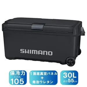 シマノ(SHIMANO) ND-530Z ユニフリーズ CF キャスター 1面底真空パネル+発泡ウレタン 30L チャコール 163677