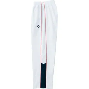 バスケットパンツ ウェア ウォームアップパンツ 裾ボタン 秋冬物 コンバース Converse Warm Up Pants White/Navy 【MEN'S】