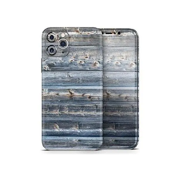 Vertical Planks of Wood - DesignSkinz Protective Vinyl Decal Wrap Skin Cover Compatible with The Apple iPhone XR (Full-Body, Screen Trim ＆ B_並行輸入