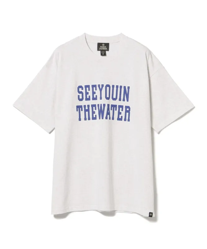 MAGIC NUMBER マジックナンバー / SEE YOU IN THE WATER VARSITY Tシャツ Tシャツ・カットソー MEN GREY L