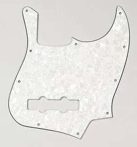 ALLPARTS（オールパーツ） ベース用ピックガード PG-0755-065 Parchment Pearloid Pickguard for Jazz Bass