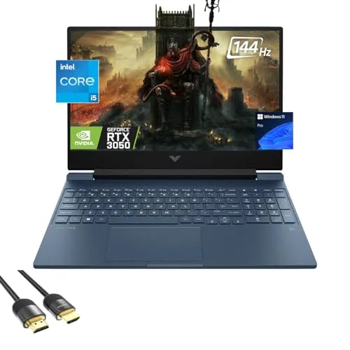 HP Victus ゲーミングノートパソコン 15.6インチ FHDディスプレイ 第12世代 8-Core i5 12450H (最大4.40GHz)、GeForce RTX 3050、16GB RAM、1TB PCle 4.0、バックライトKB、キーパッ