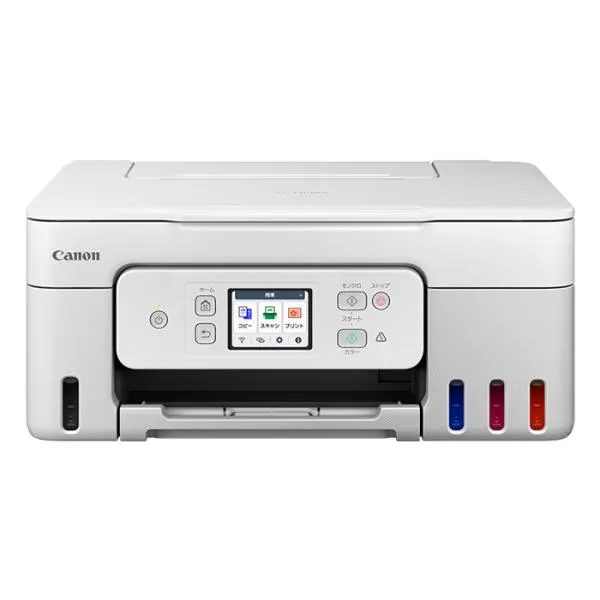 キヤノン インクジェット複合機 A4対応 特大容量 GIGA TANK ギガタンク G3390 プリンター G3390WH ホワイト