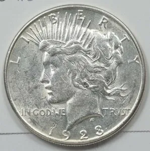 米国 1923-S ベターデイト シルバー ピースドル CH BU 1928 同梱配送*SFCOIN