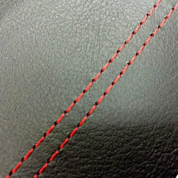 日本製 カスタム シートカバー アドレスV125/G(CF46/4E) 黒/赤ダブルステッチ 張替 純正シート 対応