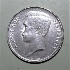 S11 - ベルギー 2フラン 1912年 ブリリアント 未流通銀貨 - Des Belges