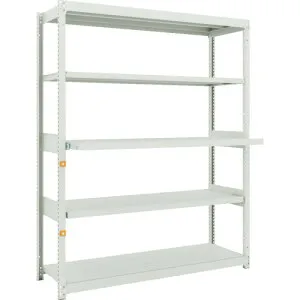 【別途送料あり】トラスコ中山（TRUSCO） TRUSCO スチールラック M1．5型軽中量棚 1460X450XH1800 5段うちスライド2段 単体 【品番：M1.5-6543M2】