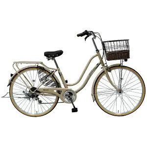 【エントリーで最大全額ポイント還元｜5/6まで】 丸石サイクル｜Maruishi Cycle プラージュベルテ 自転車 ラテベージュ PJWSP266K [外装6段 /26インチ]2024年モデル【キャンセル・返品不可】 【代金