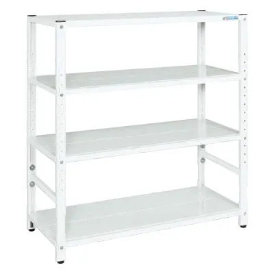 サカエ サカエラック高さ調整タイプ 100kg/段 4段タイプ 幅1000×奥行650×高さ1200～1300mm TSTN3-1012W