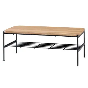 弘益 Glam センターテーブル W1000×D500×H400mm GLM-CT100[ グラム 家具 テーブル リビング 棚付 シンプル ]