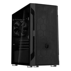 【30日は24時間限定クーポン配布】SilverStone Technology シルバーストーンPCケース FARA H1M ブラック 強化ガラス SST-FAH1MB-G(2542078)送料無料